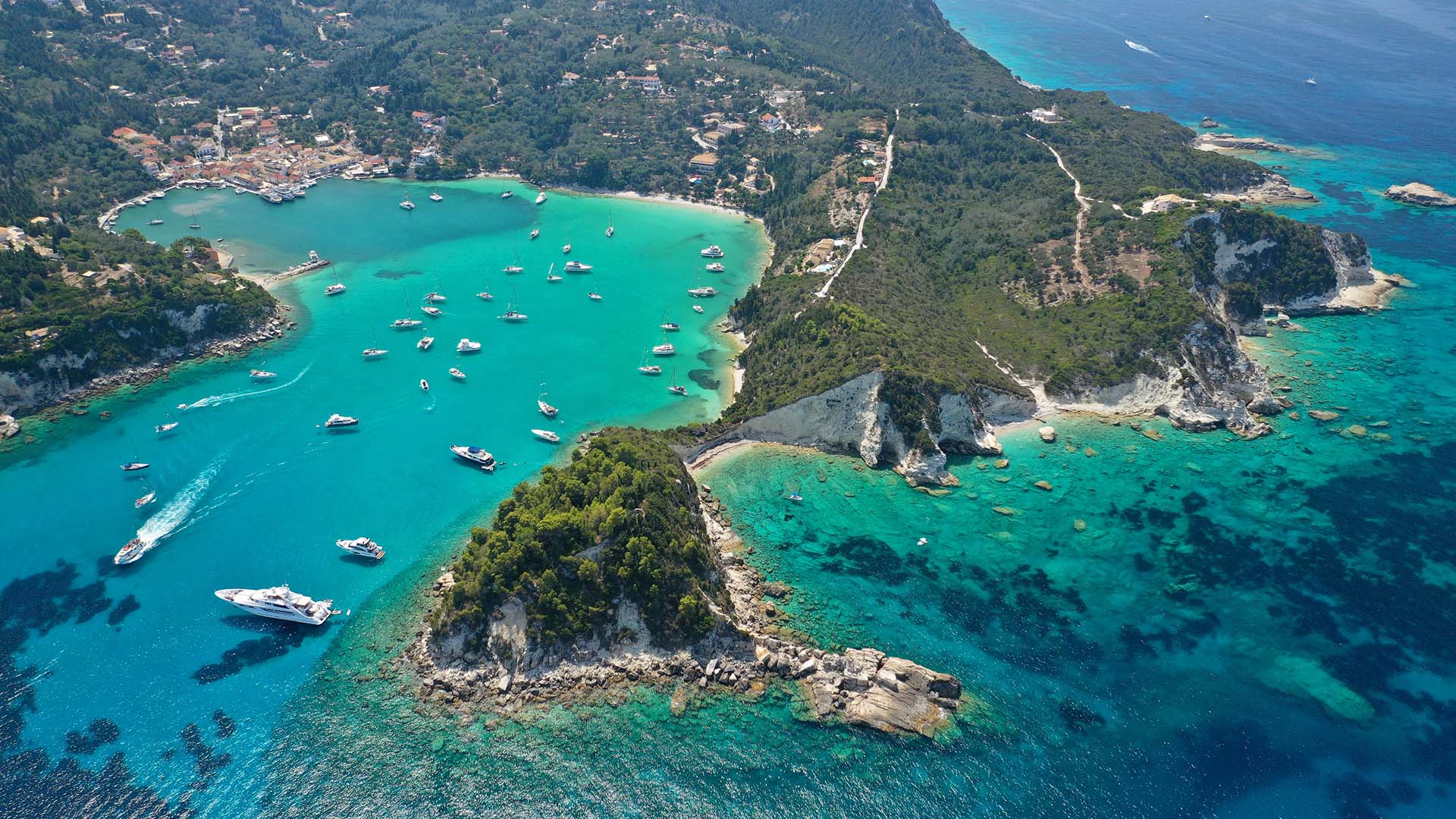 Paxonway paxos island aerial
